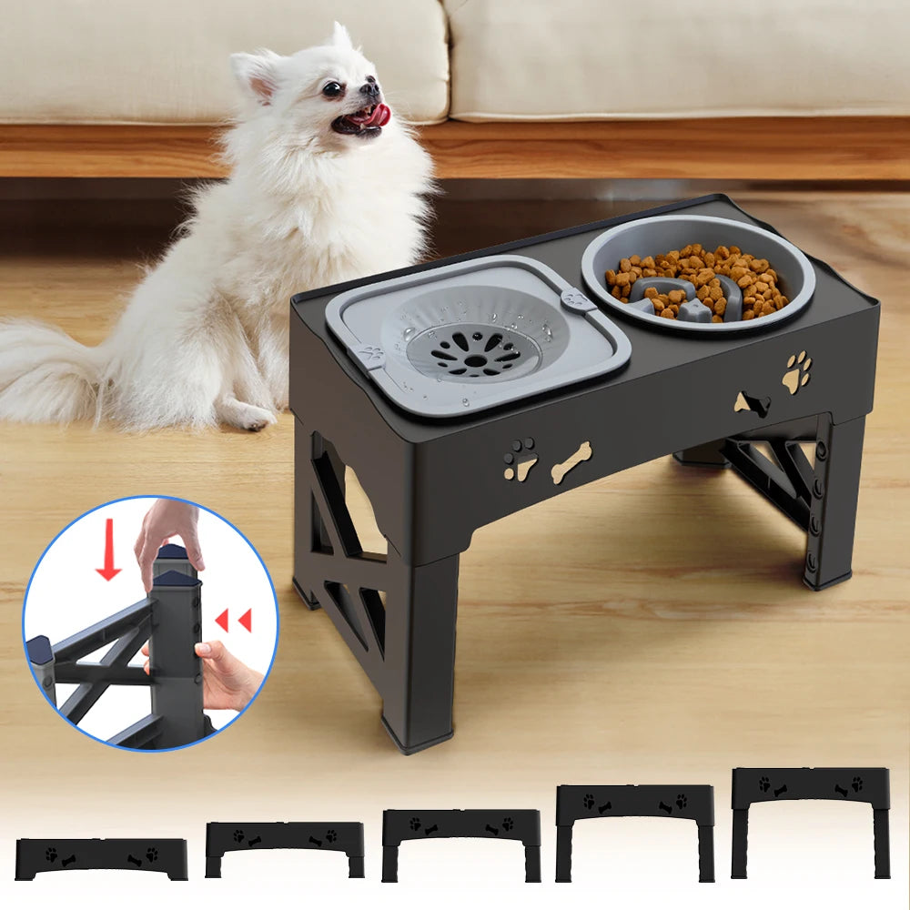 3 In 1 Pet Feeder Slow Feed Bowls